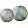 Jamie Young Cosmos Pale Blue Glass Decorative Balls Set of 2