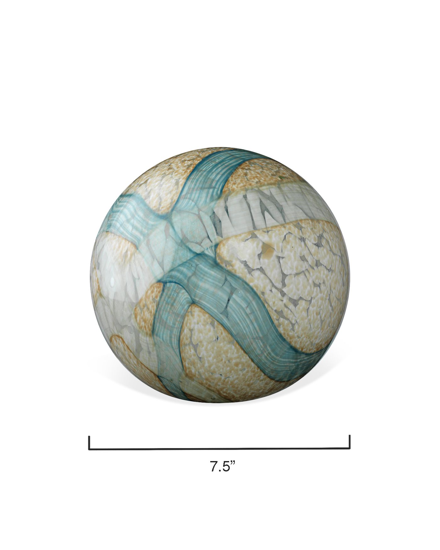 Jamie Young Cosmos Pale Blue Glass Decorative Balls Set of 2 in scene