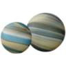 Jamie Young Cosmos Terrene Glass Decorative Balls Set of 2
