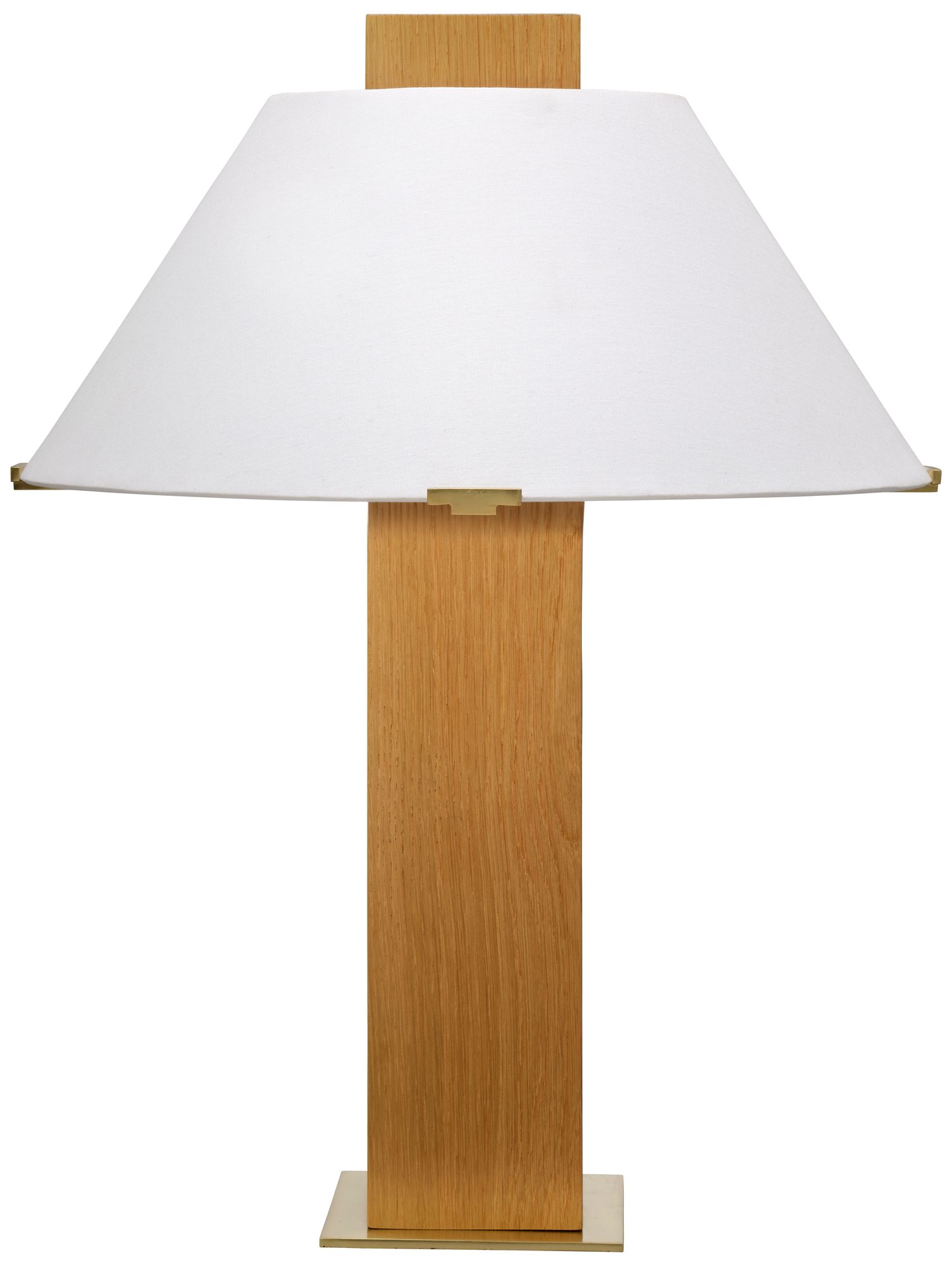 Jamie Young Craftsman Veneer Table Lamp Oak 28.25" in Natural Oak
