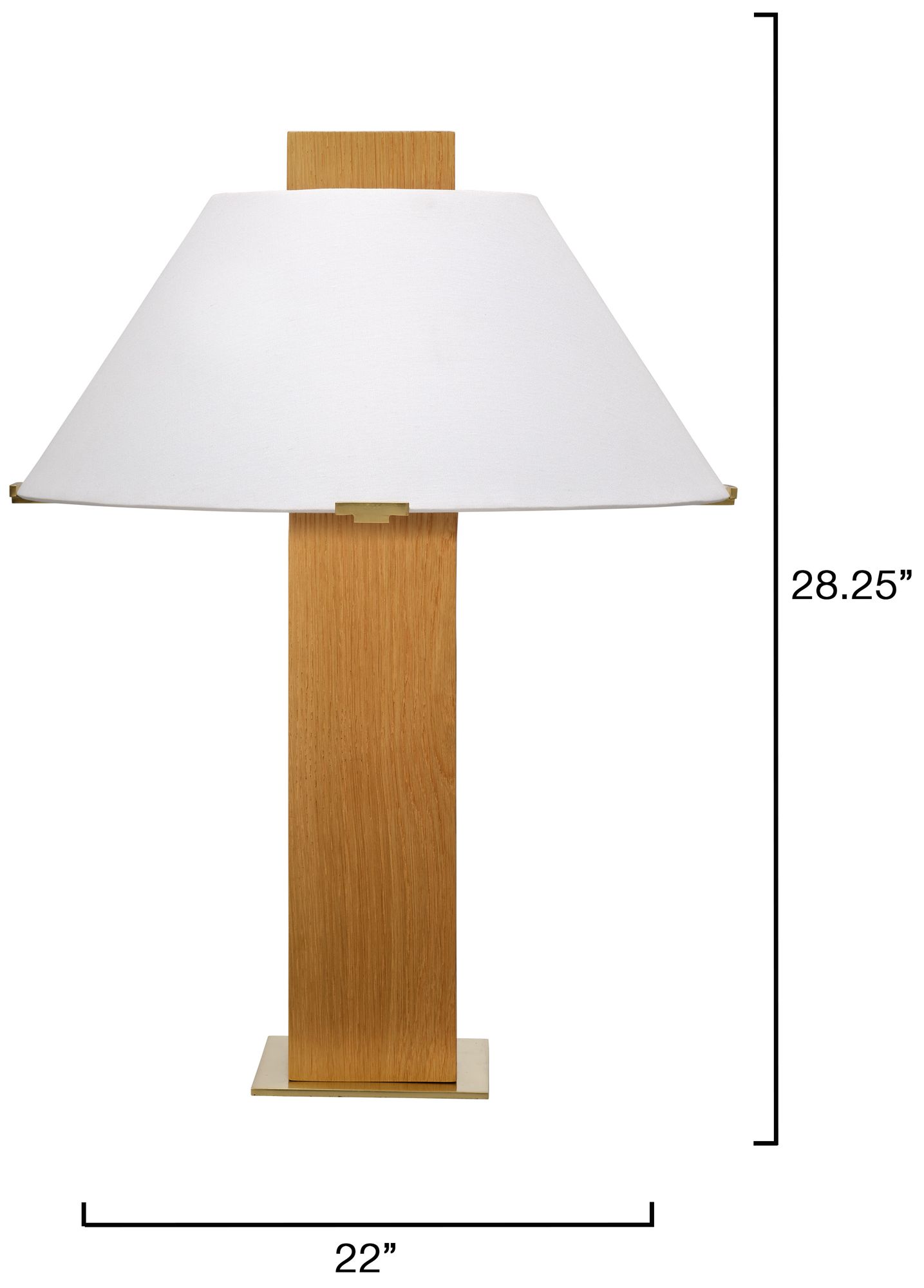 Image 3 Jamie Young Craftsman Veneer Table Lamp Oak 28.25" in Natural Oak more views