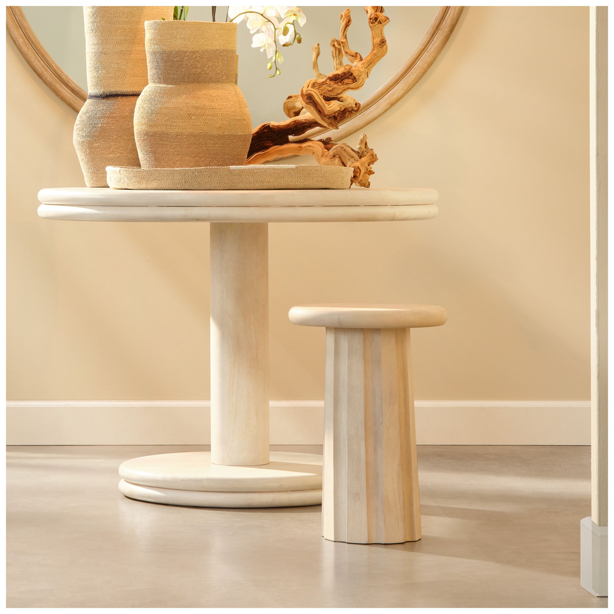 Image 2 Jamie Young Cremini Wood Side Table 21" more views