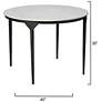 3_Jamie Young Dante Marble and Metal Dining Table more views