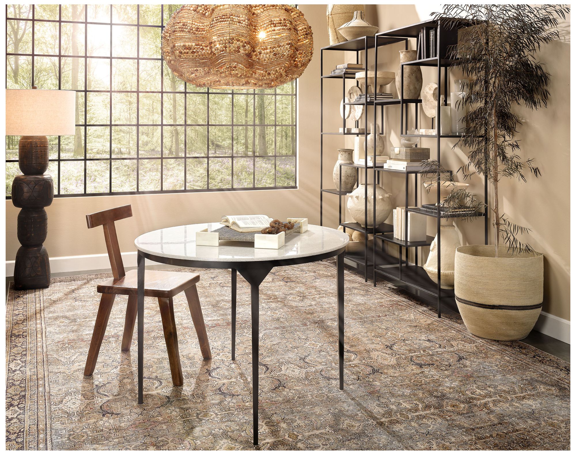 Image 6 Jamie Young Dante Marble and Metal Dining Table more views