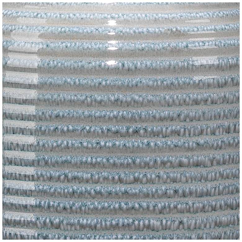 Image 4 Jamie Young Declan Ceramic Blue Table Lamp with Cotton Shade more views