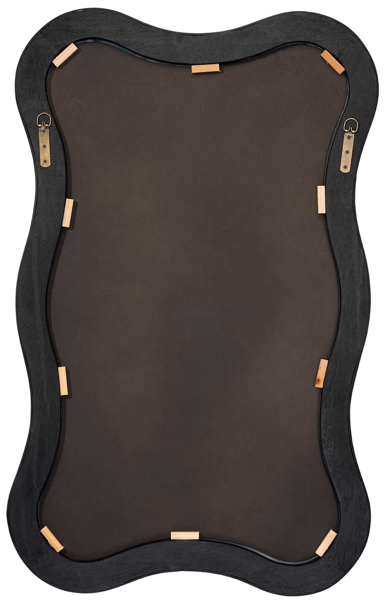 Image 5 Jamie Young Deli Wavy Bamboo Wall Mirror, Black more views