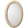 Jamie Young Delta White Rope 26" x 38" Oval Wall Mirror