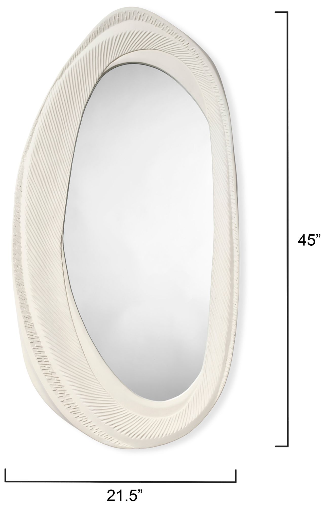 Image 3 Jamie Young Denali Resin 45" x 21.5" Wall Mirror more views