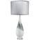 Jamie Young Dewdrop Gray Swirl Hand-Blown Glass Table Lamp