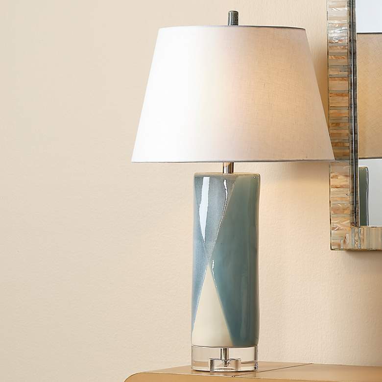 Image 1 Jamie Young Diamond Ceramic Table Lamp