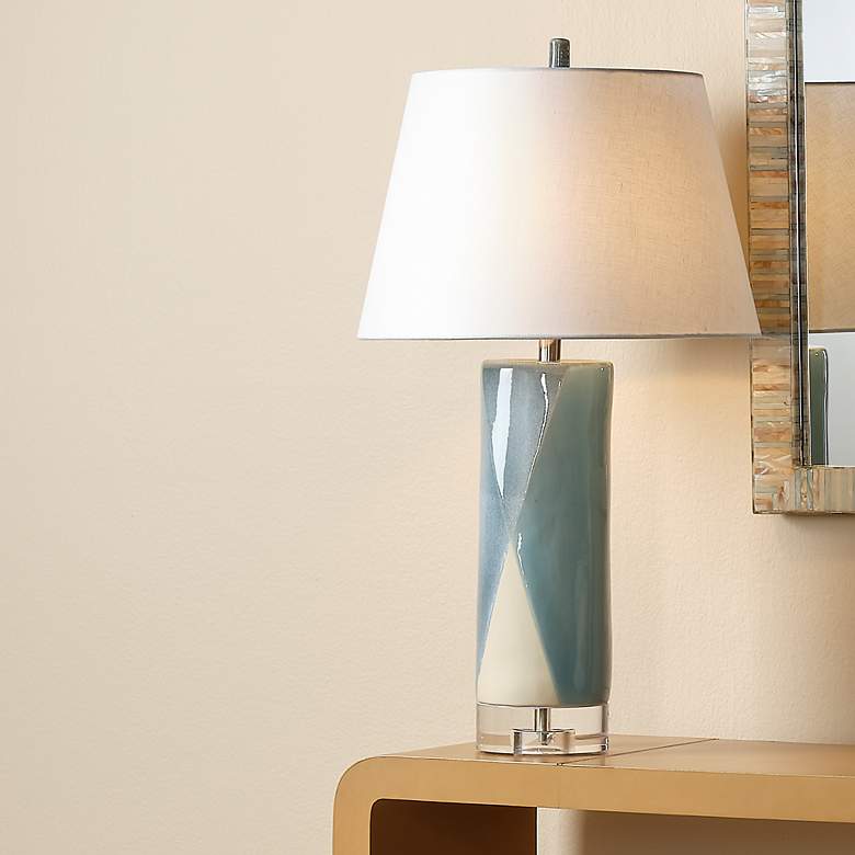 Image 5 Jamie Young Diamond Ceramic Table Lamp more views