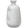 Jamie Young Dimple 14" High White Ceramic Decorative Vase