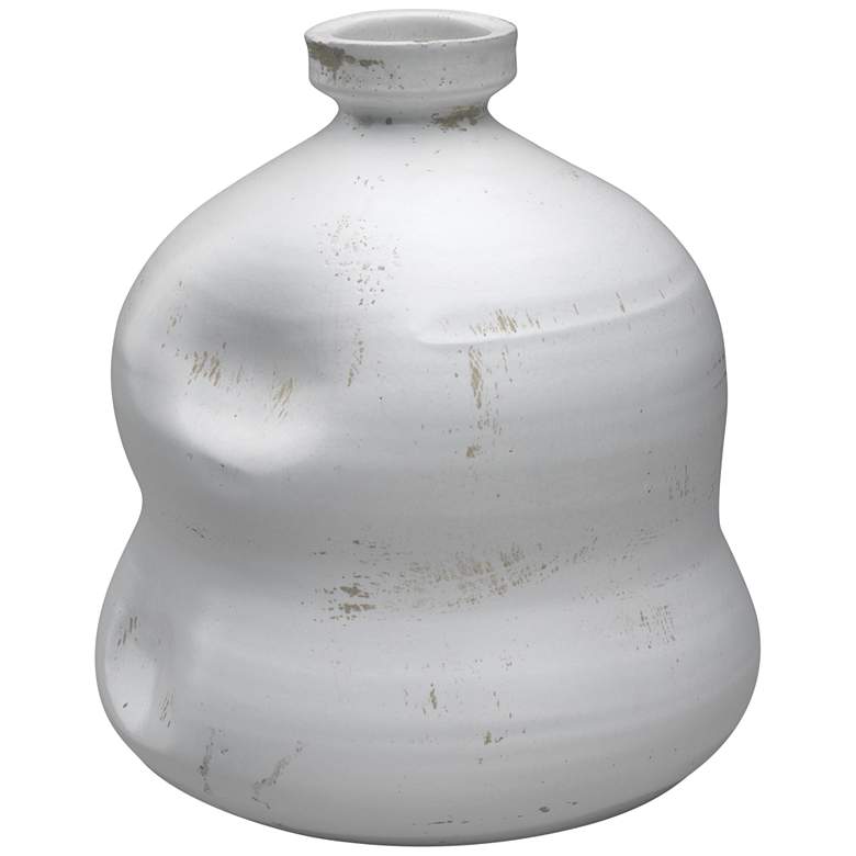 Image 1 Jamie Young Dimple Matte White Ceramic Decorative Jug