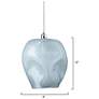 2_Jamie Young Dimpled Blue Glass 1-Light Pendant more views