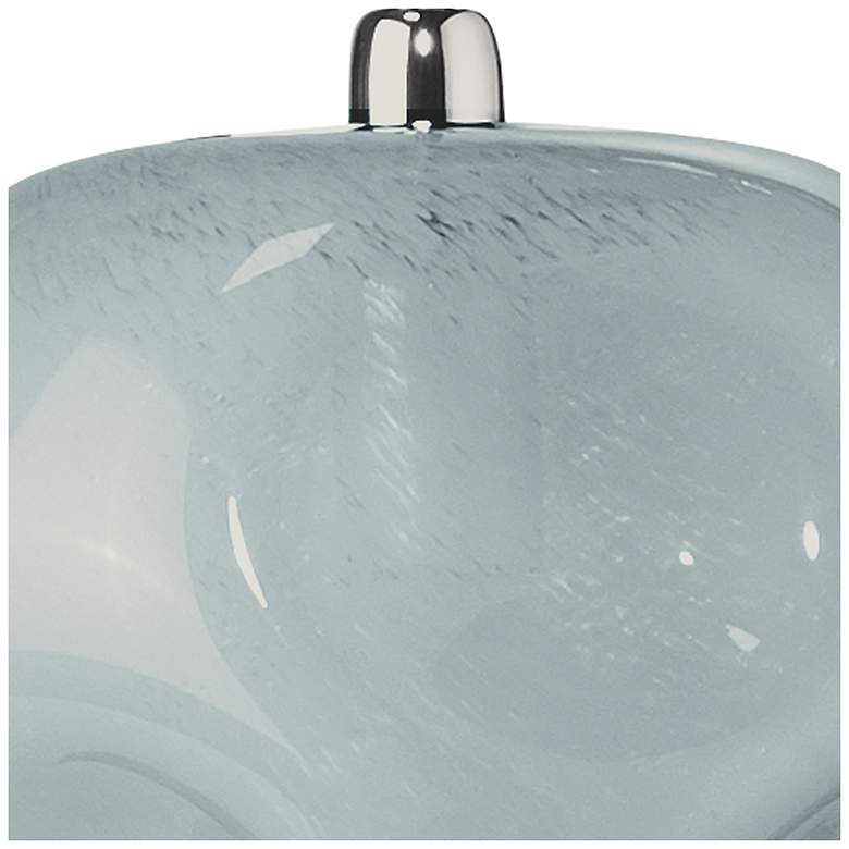 Image 5 Jamie Young Dimpled Blue Glass 1-Light Pendant more views