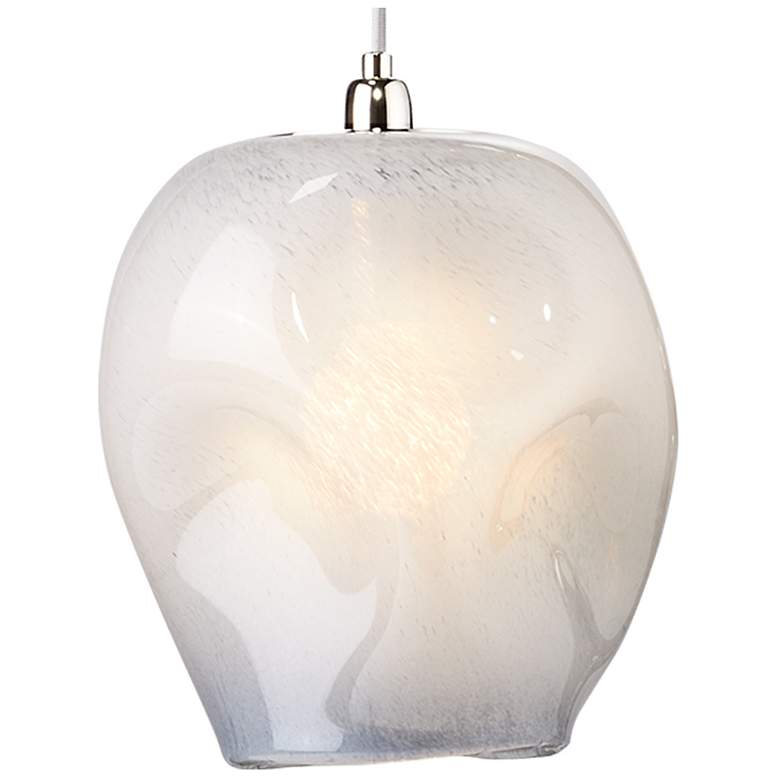 Image 6 Jamie Young Dimpled Blue Glass 1-Light Pendant more views