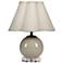 Jamie Young Dottie Blown Glass Table Lamp with Linen Shade, Taupe