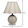 3_Jamie Young Dottie Blown Glass Table Lamp with Linen Shade, Taupe more views