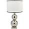 Jamie Young Double Ball Nickel Metal Table Lamp