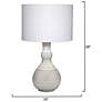 3_Jamie Young Droplet Ceramic Table Lamp with Linen Shade, Blue more views