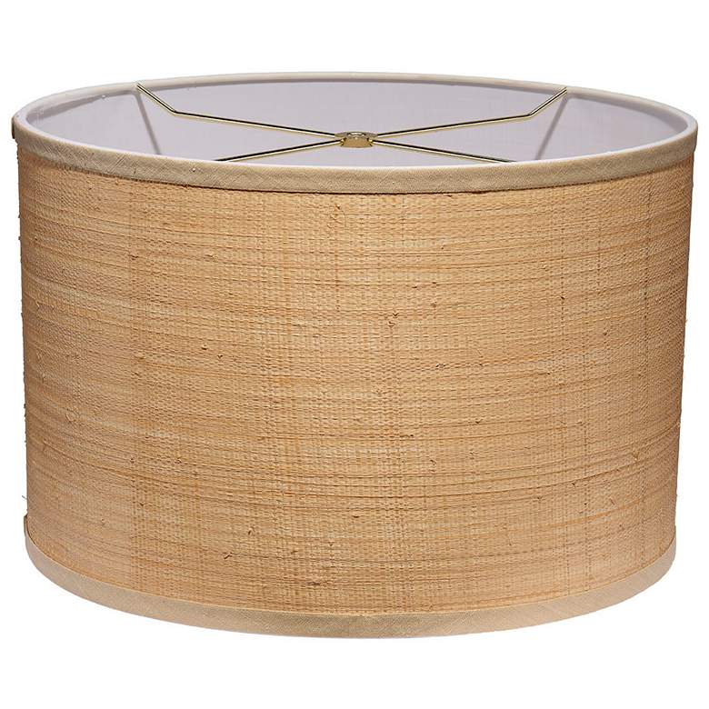 Image 1 Jamie Young Drum Raffia 15" Shade