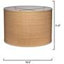 3_Jamie Young Drum Raffia 16.5" Shade more views