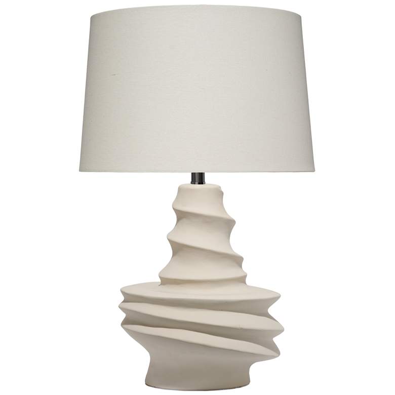 Image 1 Jamie Young Dune Ceramic Table Lamp with Linen Shade