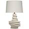 Jamie Young Dune Ceramic Table Lamp with Linen Shade