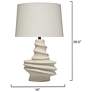 3_Jamie Young Dune Ceramic Table Lamp with Linen Shade more views