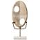 Jamie Young Duolith White Washed Wood Decorative Object