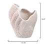 Thumbnail4 of Jamie Young Eclipse 13 1/2" High Matte White Decorative Vase more views