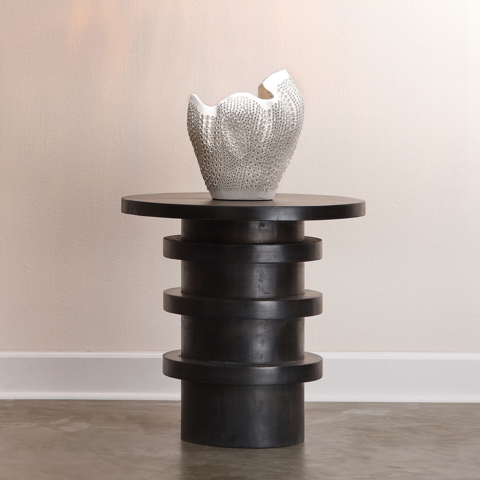 Image 6 Jamie Young Eclipse 13 1/2" High Matte White Decorative Vase more views