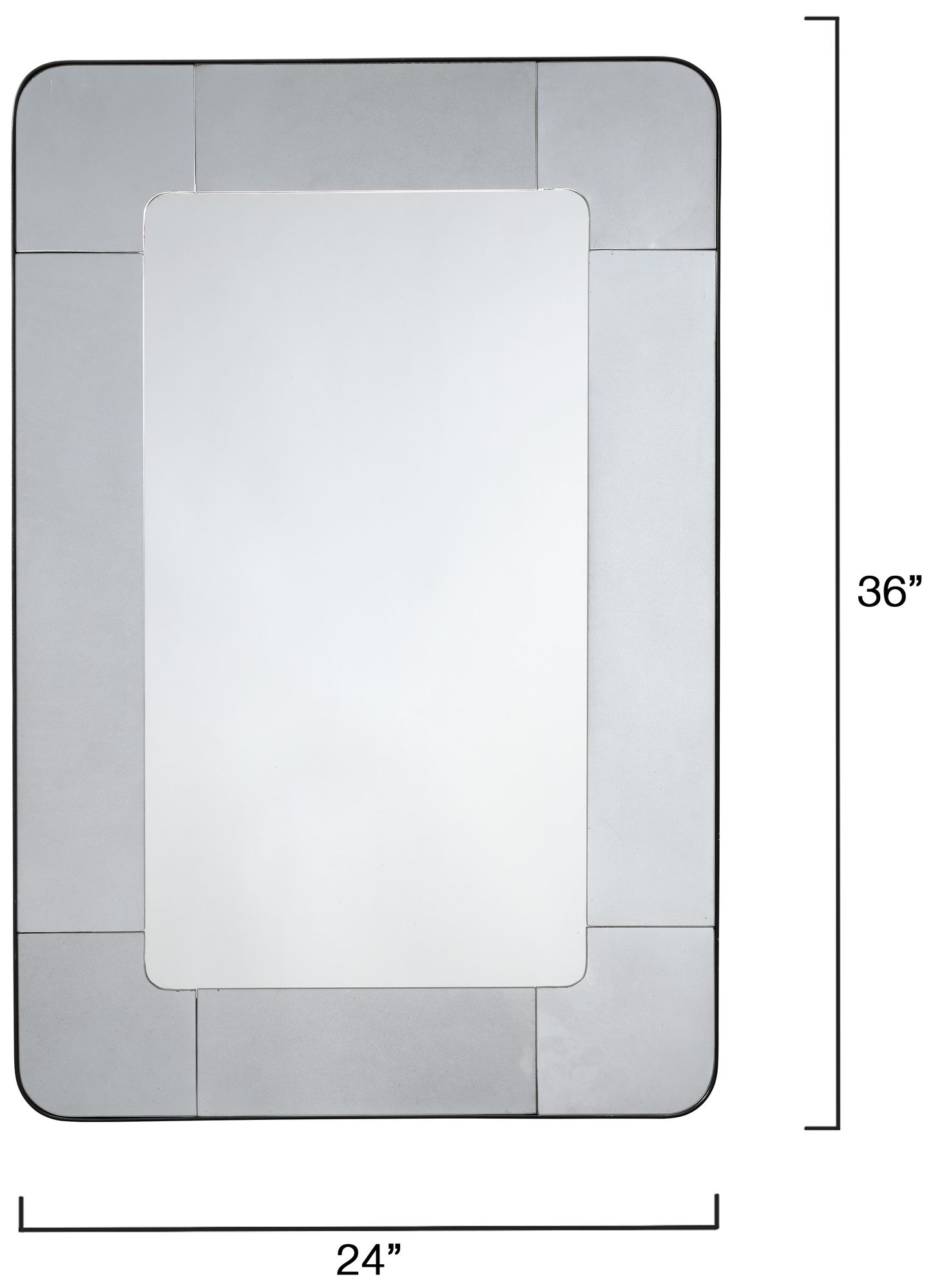 Image 3 Jamie Young Elemental Antique Mercury Glass Wall Mirror, Small more views