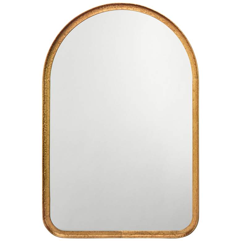 Image 2 Jamie Young Eloise 36 inch x 24 inch Gold Leaf Arch Wall Mirror