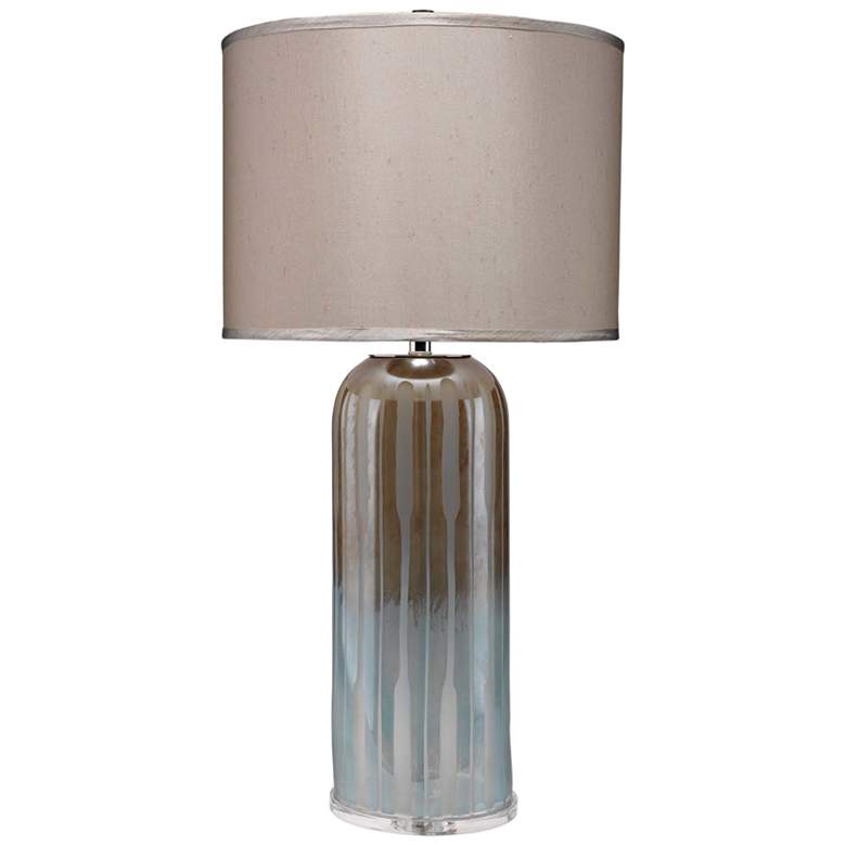 Image 1 Jamie Young Ethereal Taupe and Opal Glass Table Lamp
