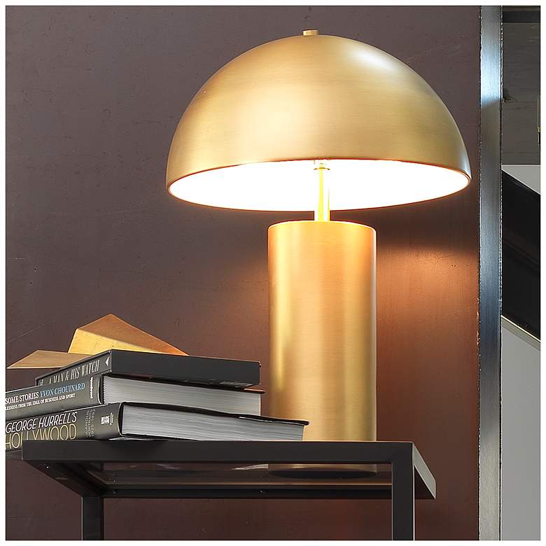 Image 2 Jamie Young Felix Iron Table Lamp in Antique Brass more views