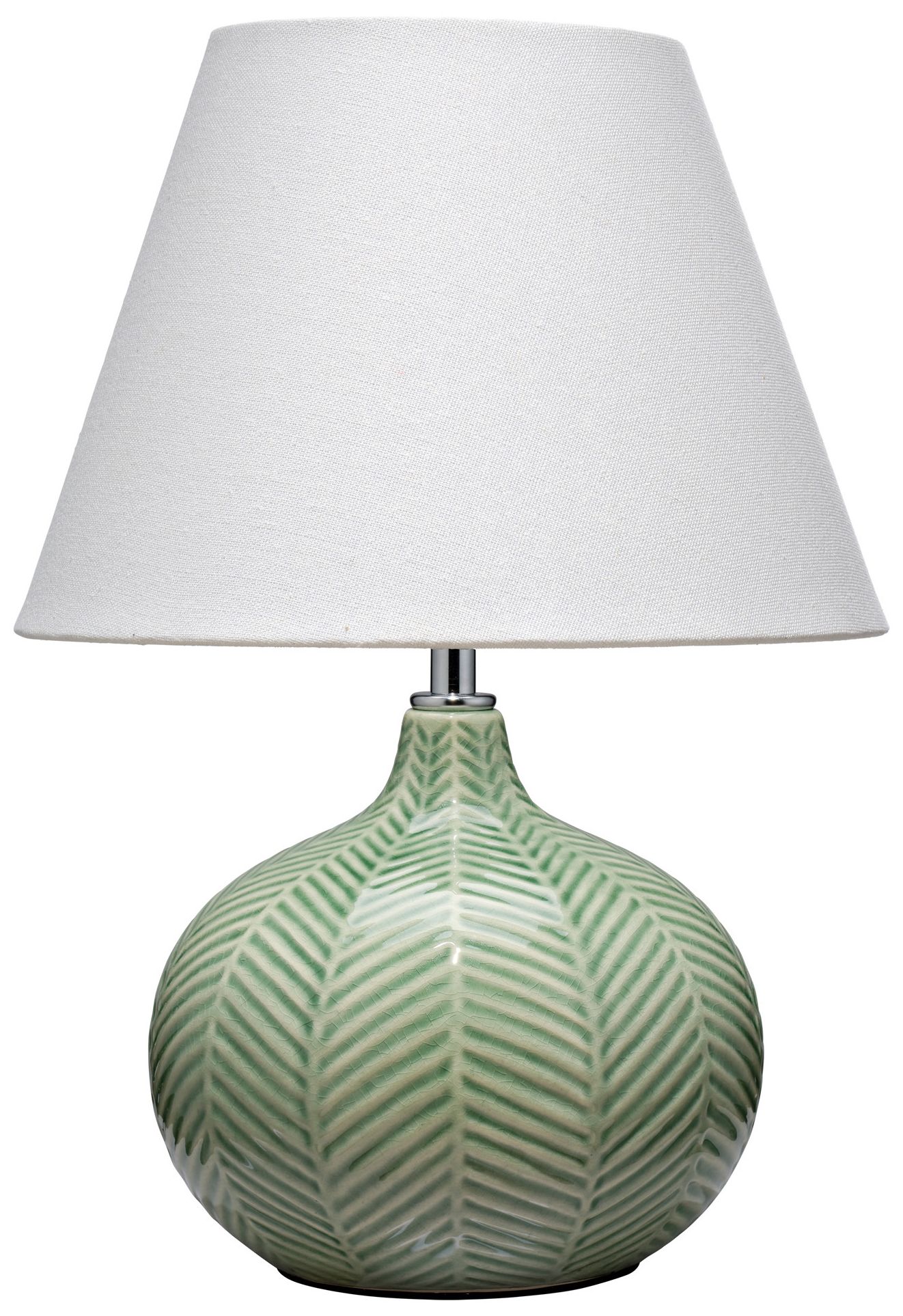 Jamie Young Fern Ceramic Table Lamp 16" in Green