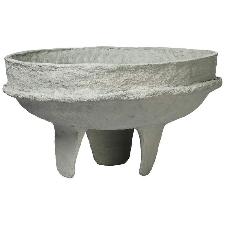 Image 1 Jamie Young Field Cotton Mache Low Bowl, Green