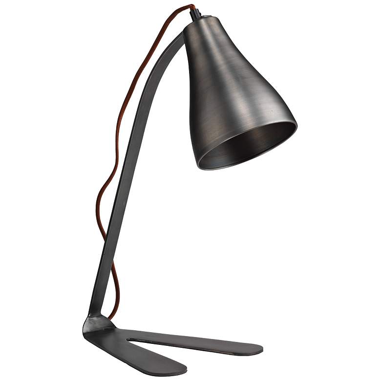 Image 1 Jamie Young Fleetwood Gun Metal Desk Lamp