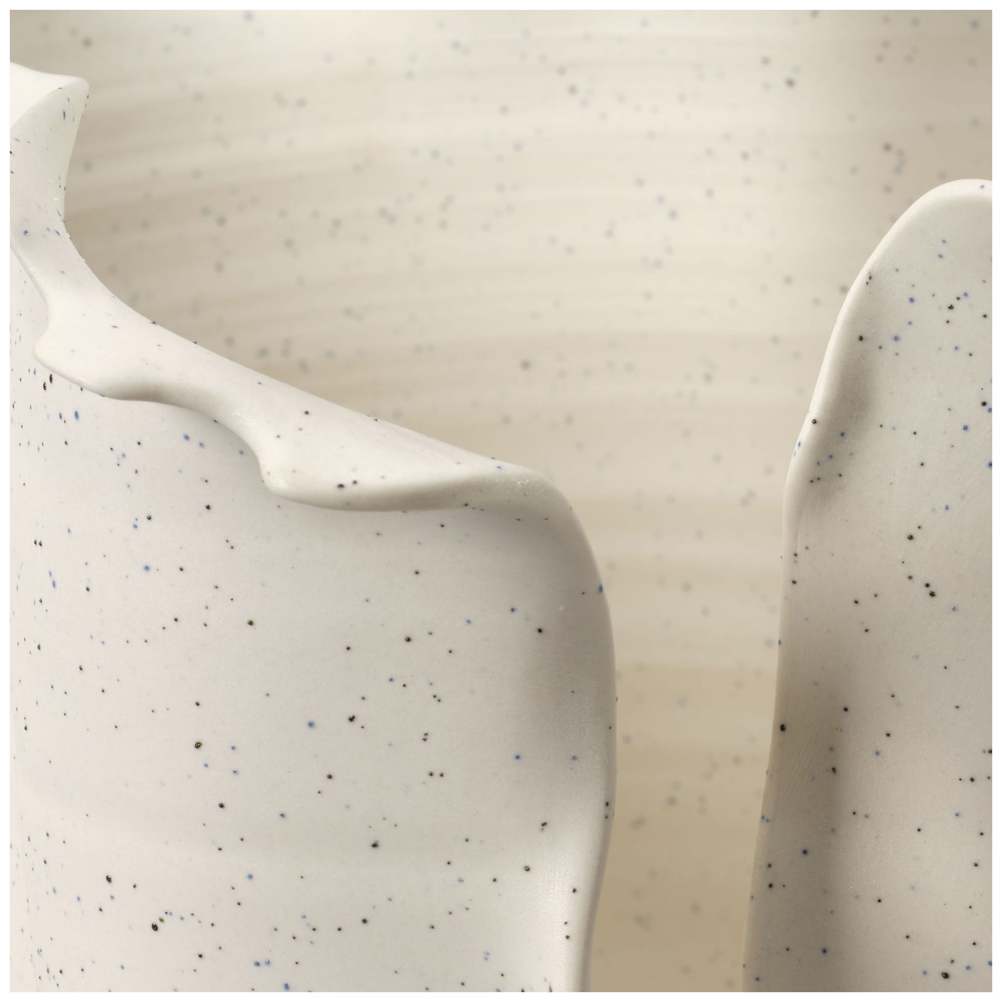 Image 4 Jamie Young Flounce Porcelain Vase 12" in White more views