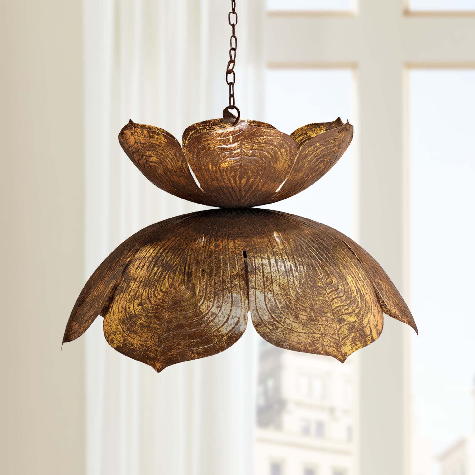 lotus pendant light