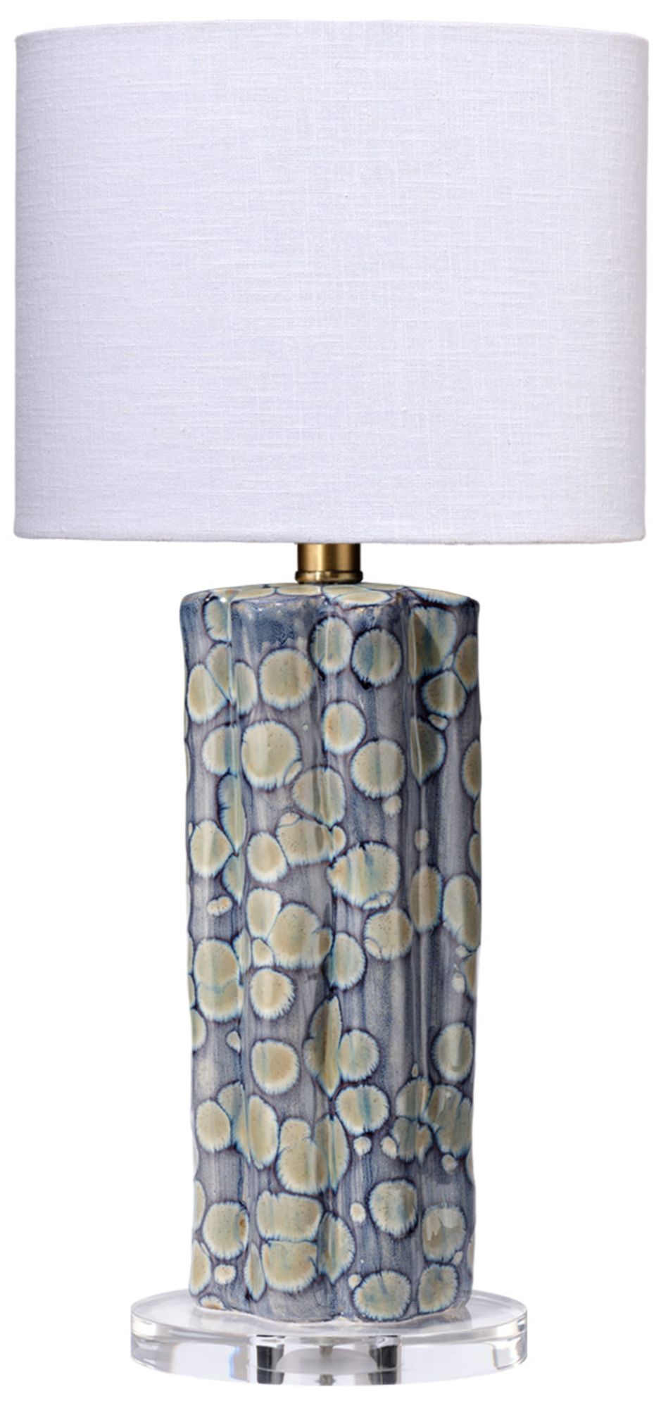 Image 2 Jamie Young Flurry Ceramic Small Table Lamp with Linen Shade