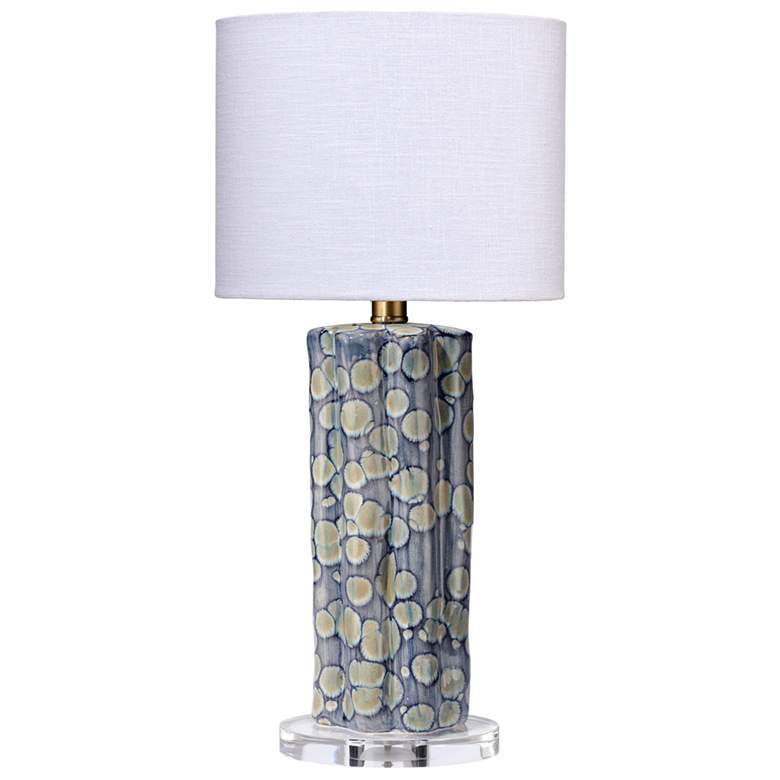 Image 2 Jamie Young Flurry Ceramic Small Table Lamp with Linen Shade