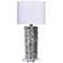 Jamie Young Flurry Ceramic Small Table Lamp with Linen Shade