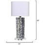 3_Jamie Young Flurry Ceramic Small Table Lamp with Linen Shade more views