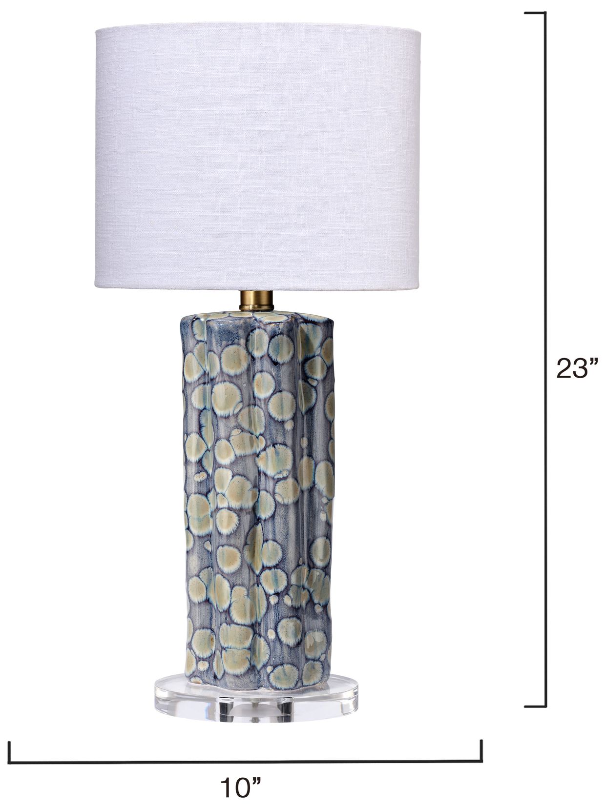 Image 6 Jamie Young Flurry Ceramic Small Table Lamp with Linen Shade more views