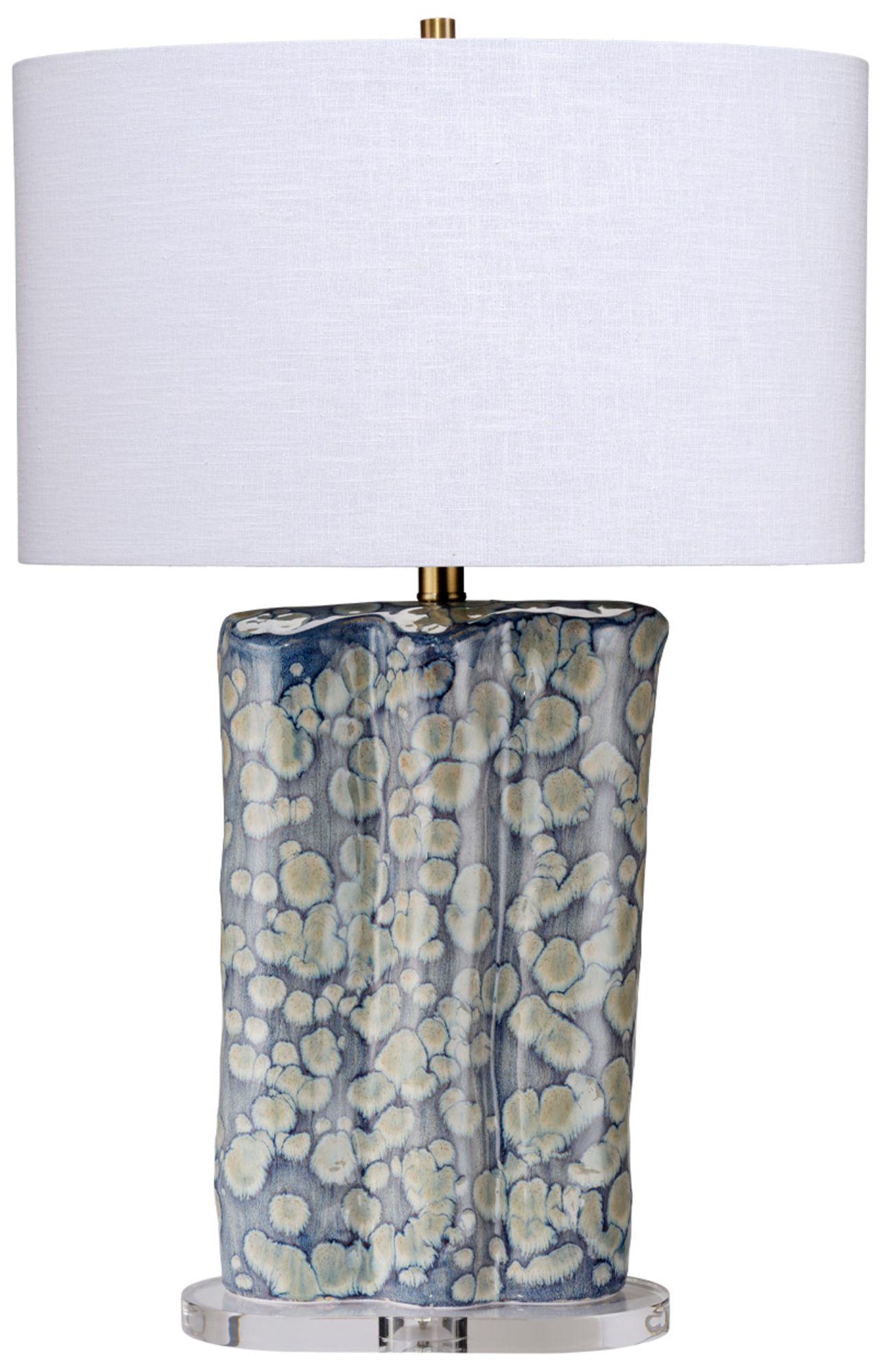 Image 2 Jamie Young Flurry Ceramic Table Lamp with Linen Shade