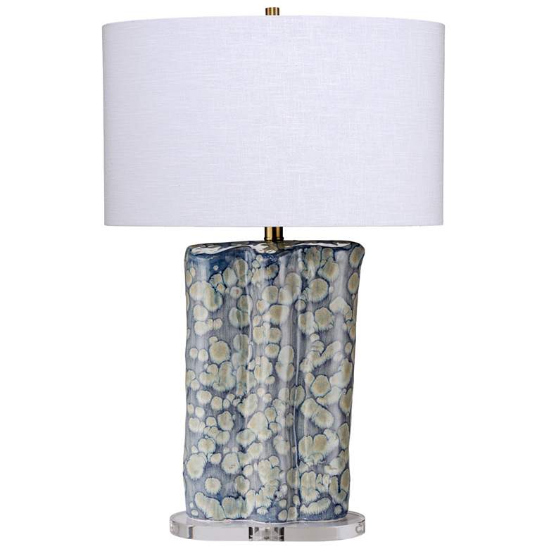 Image 2 Jamie Young Flurry Ceramic Table Lamp with Linen Shade