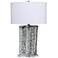 Jamie Young Flurry Ceramic Table Lamp with Linen Shade