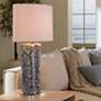 1_Jamie Young Flurry Ceramic Table Lamp with Linen Shade